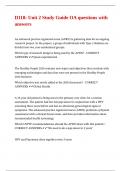 D118 Unit 2 Study Guide OA questions with answers