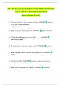 JR 101 Actual Exam Questions With Reviewed  100&percnt; Correct Detailed Answers   Guaranteed Pass&excl;&excl; 
