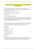 Prostate Cancer Nclex Exam Questions with Correct Answers 100&percnt; Verified&vert;  Guaranteed Success