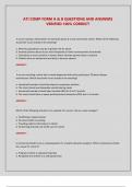 ATI COMP FORM A & B QUESTIONS AND ANSWERS  VERIFIED 100&percnt; CORRECT  
