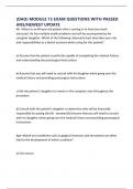 &lpar;DAO&rpar; MODULE 15 EXAM QUESTIONS WITH PASSED ANS&sol;NEWEST UPDATE