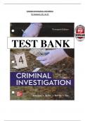 Test Bank - Criminal Investigation 13th Edition - Charles Swanson