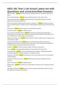 GEO 101 Test 1 UA Actual Latest set with Questions and correct&sol;verified Answers