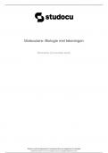 samenvatting deel moleculaire biologie