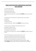PMED CHP44 PEDIATRIC EMERGENCIES QUESTIONS AND ANSWERS