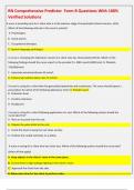 RN Comprehensive Predictor  Form B Questions With 100&percnt;  Verified Solutions