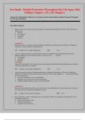 Test Bank - Health Promotion Throughout the Life Span&comma; 10th  Edition Chapter 1-25 &vert; All Chapters 