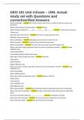 GEO 101 Unit 4 Exam &ndash; UWL Actual study set with Questions and correct&sol;verified Answers