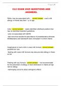 CLC EXAM 2025 QUESTIONS AND  ANSWERS&period; 