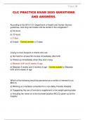 CLC PRACTICE EXAM 2025 QUESTIONS  AND ANSWERS&period;