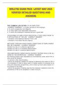 MRL3702 EXAM PACK  LATEST MAY 2025 VERIFIED DETAILED QUESTIONS AND ANSWERS