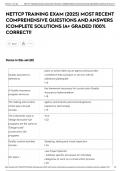 NETTCP TRAINING EXAM &lpar;2025&rpar; MOST RECENT COMPREHENSIVE QUESTIONS AND ANSWERS &vert;COMPLETE SOLUTIONS &vert;A&plus; GRADED &vert;100&percnt; CORRECT&excl;&excl;