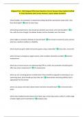 Lifeguard Test - SGE Starguard Elite Exam Questions Correct Answers New Update &lpar;Verified  A&plus; Pass&rpar; Questions with Correct Answers&vert; Latest Update Graded A&plus; 