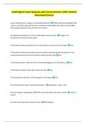 Small Engines Exam Questions with Correct Answers 100&percnt; Verified&vert;  Guaranteed Success