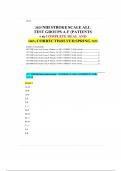 NIH STROKE SCALE 2025 ALL TEST GROUPS A-F &sol; PATIENTS 1-6