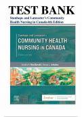 Stanhope and Lancaster&rsquo;s Community Health Nursing in Canada &ndash; 4th Edition &ndash; MacDonald & Jakubec &ndash; Complete Test Bank