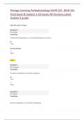 Portage Learning Pathophysiology NURS 231  BIOD 331 Final Exam & module 1-10 exams All Versions Latest Update A grade