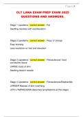 CLT LANA EXAM PREP EXAM 2025  QUESTIONS AND ANSWERS&period;