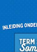 Termsheet Inleiding Ondernemingsrecht TiU 