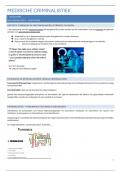 Samenvatting medische criminalistiek