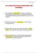 CLT-LANA EXAM 2025 QUESTIONS AND  ANSWERS&period;