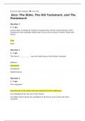 BIBL104 Module 1 Quiz&colon; The Bible&comma; The Old Testament&comma; and The Pentateuch Spring 2025 LUO