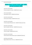 Santa Clara county exam with 100&percnt;  correct answers 2025 &comma; Latest Updated Version &vert;&vert; Rated A&plus;