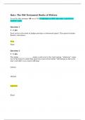BIBL104 Module 2- Quiz ANSWERS The Old Testament Books of History Spring 2025 LUO