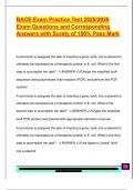 BACE Exam Practice Test 2025&sol;2026  Exam Questions and Corresponding  Answers with Surety of 100&percnt; Pass Mark 