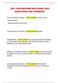 CMI 3358 MIDTERM EKO EXAM 2025  QUESTIONS AND ANSWERS&period;