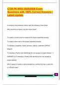 C720 PA WGU 2025&sol;2026 Exam  Questions with 100&percnt; Correct Answers &vert;  Latest Update 