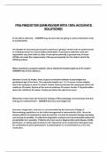 PRE-PREDICTOR EXAM REVIEW WITH 100&percnt; ACCURATE SOLUTIONS&excl;&excl;