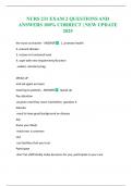 NURS 231 EXAM 2 QUESTIONS AND ANSWERS 100&percnt; CORRECT &vert; NEW UPDATE 2025