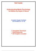 Test Bank for Understanding Media Psychology&comma; 1st Edition by Stever &lpar;All Chapters included&rpar;