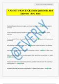 ARMRIT PRACTICE Exam Questions And Answers 100&percnt; Pass