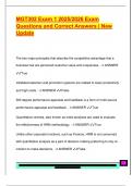 MGT302 Exam 1 2025&sol;2026 Exam  Questions and Correct Answers &vert; New  Update 