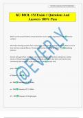 KU BIOL 152 Exam 1 Questions And Answers 100&percnt; Pass
