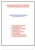 Solutions for Understanding Research Methods&comma; 11th Edition by Newhart &lpar;All Chapters included&rpar;