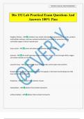 Bio 152 Lab Practical Exam Questions And Answers 100&percnt; Pass