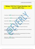 Biology 1334 Test 1 Exam Questions And Answers 100&percnt; Pass