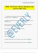 BIOL 1334 Exam 1 Review Questions And Answers 100&percnt; Pass