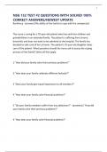 NSG 152 TEST &num;2 QUESTIONS WITH SOLVED 100&percnt; CORRECT ANSWERS&sol;NEWEST UPDATE