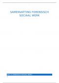 Samenvatting -  Forensisch sociaal werk (FSW)