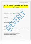 BIO 155 Lab Test &num;1 Questions And Answers 100&percnt; Pass