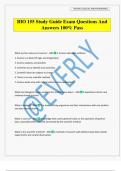 BIO 155 Study Guide Exam Questions And Answers 100&percnt; Pass