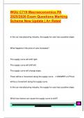 WGU C719 Macroeconomics PA  2025&sol;2026 Exam Questions Marking  Scheme New Update &vert; A&plus; Rated