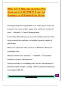 WGU C719 Macroeconomics Pre Assessment 2025&sol;2026 Exam All  Answers and Illustrations Given