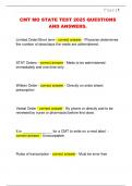 CMT MO STATE TEST 2025 QUESTIONS  AND ANSWERS&period;