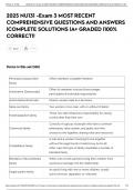 2025 NU131 -Exam 3 MOST RECENT COMPREHENSIVE QUESTIONS AND ANSWERS &vert;COMPLETE SOLUTIONS &vert;A&plus; GRADED &vert;100&percnt; CORRECT&excl;&excl;