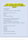 ANZCA   Bundled Exam Questions WITH  CORRECT Answers